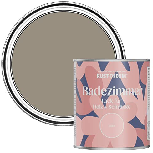 Rust-Oleum Brown Moisture Resistant Bathroom Wood and Cabinet Paint in Matt Finish - COCOA 750ML