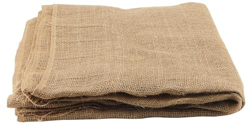 MAHIONG Tessuto di iuta naturale, 1 x 7 m, rotolo di tessuto di iuta per copertura di piante, barriera contro erbacce, protezione dalla corteccia, decorazione per la casa