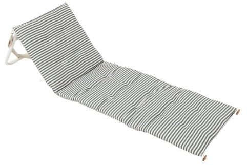 SUNNYLiFE Liegender Strandkorb - Der Vacay Olive Diese tragbare und leichte Strandliege hat eine hochwertige, gesteppte ausklappbare Matte, verstellbare Rückenlehne, und wird mit passender