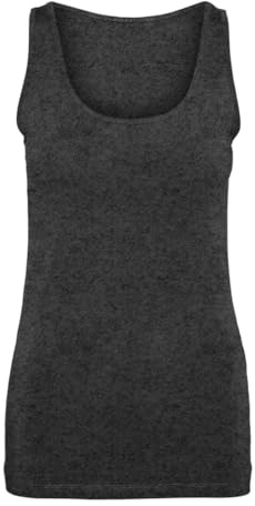 Vero Moda Vmlulu - Camiseta de Tirantes Larga para Mujer JRS Ga Noos, Gris Oscuro, XL