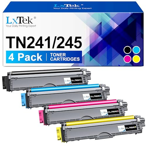LxTek TN245 TN241 Toner Kompatibel für Brother MFC 9332CDW Toner für Toner Brother DCP 9022CDW TN241/245 TN-241 TN-245 für MFC-9332CDW HL-3142CW HL-3152CDW MFC 9142 CDN MFC-9342CDW (4er-Pack)