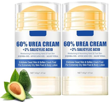 2 Stück Hydrating and Anti-Cracking Foot Cream, Aktualisierung Feuchtigkeitsspendende und Anti-Riss-Fußcreme, Fußpflegecreme Lindert extreme Trockenheit und Rissbildung der Füße