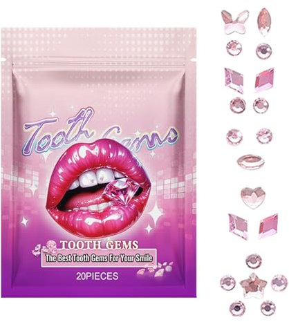 Zahnsteine, Zahnstein-Set, Schmuck-Set, Zahnsteine, Starter-Set, temporäre Edelsteine, sicher, langlebig und einfach zu verwenden; modischer Kristall-Zahnschmuck für ein Sor