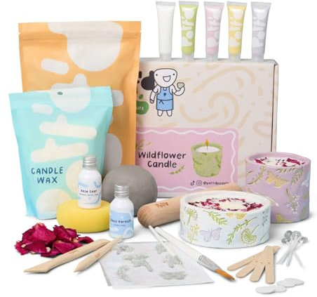 Pott'd Mini-Töpfer-Sets | Lufttrocknendes Töpferset für Erwachsene | Mit Farben, Töpferwerkzeugen und lufttrocknendem Ton ganz ohne Brennen | KOSTENLOSE Online-Anleitung | Perfekt für Anfänger