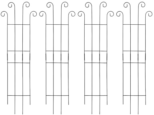 Enrejado de jardín, Enrejado de de jardín, 32 x 10.6 Pulgadas, decoración Vertical de Hierro, Acabado Inoxidable con Estructura de Soporte, Ideal para Plantas trepadoras, jardinería en el Patio