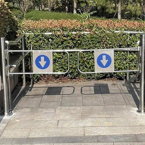 Security Revolving Door Stadiums Barricade Accesses Door, Automatic Rebound 1-Way Door Swing Gate, Museums Laboratories Entrance Safety Gate(170x100cm(67x39in))