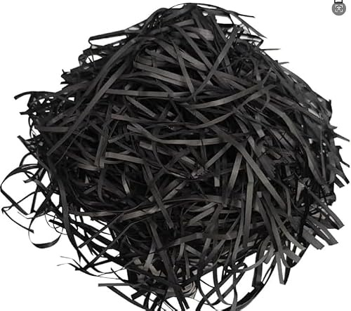 500 g påskgräs svart | raffia fyllningsmaterial presentförpackning påskbo | papper dekorativt gräs pyssel