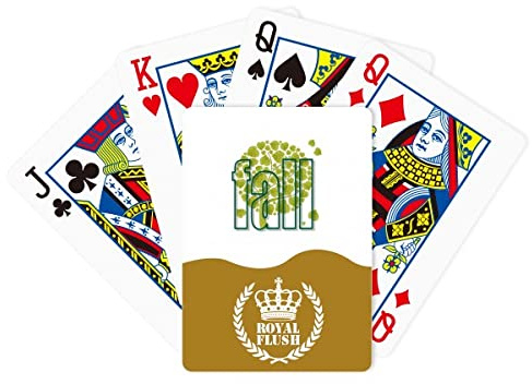 OFFbb-USA Autumn Deciduous Loving Trees Royal Flush Poker Playing Card Game