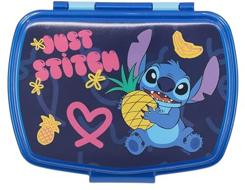STITCH | Contenitore Portapranzo Porta merenda Scatola Sandwich Box per Bambini (Lilo & Stitch)
