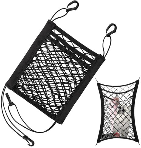 SOGHO 3-Lagige Auto-Netz-Organizer,Hundegitter Auto,Hundenetz Auto Kofferraum,Haustier-Auto-Barriere,Auto Zubehör,Auto Zubehör Innenraum,Passend Für Die Meisten Autos Auf Dem Markt