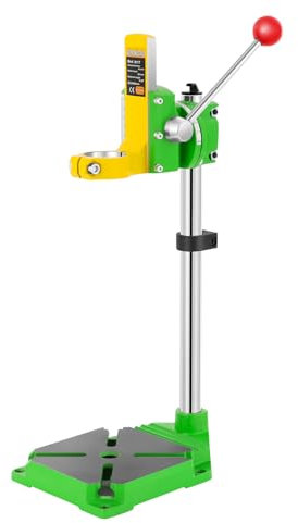 Soporte de taladro giratorio 90° para banco de trabajo multifunción con escala de precisión, diámetro del cuello de 38 – 43 mm, con 3 casquillos, para procesamiento de hardware/fabricación de moldes