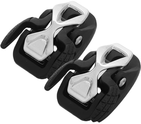 YARNOW Cierre de Hebilla para Patines en Línea, 2 Piezas Negras y Plateadas Microajuste, Accesorio para Reparación y Mantenimiento de Patines de Ruedas