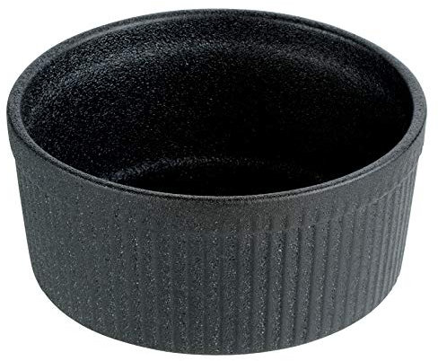 BIA - Souffle Ramekins - Ceramic Souffle Dish - Souffle Mould - Cast Iron Design - Gastro-Noir-Mie Range - Souffle Dishes - Serving Dish - Pudding Basin - Ramekins & Soufflé Dishes