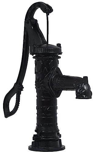 vidaXL Garden Hand Water Pump Cast Iron Well Farm Irrigation Outdoor Ornament