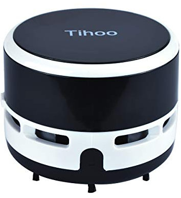 iSuperb Mini Aspirateur de Bureau sans Fil Balayeuse Aspirateurs à Main pour Maison, Bureau, Voitures/Portable Table Vacuum Cleaner/Batterie Non Incluse (Noir)