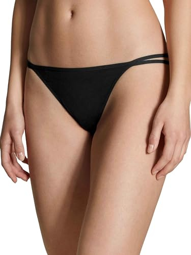 CALIDA Eco Sense Tanga-Slip Damen, schnelltrocknend und geruchshemmend schwarz 48-50