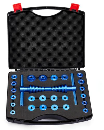 Pindex Bike Wheel Bearing Press Kit,Cycle Bicycle MTB BB Bearing Press Set for Press in Hub,Bottom Bracket,Frame Bearing,Wheel Hub Bearing Installation