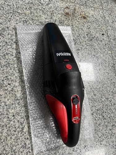 AstroAI Handstaubsauger Akku mit Zubehör, Kabelloser Autostaubsauger Stark mit LED, Bürste, Verlängerungsrohr und Schlauch, Mini-Handstaubsauger für Auto, Zuhause, Büro und Tierhaare, Rot