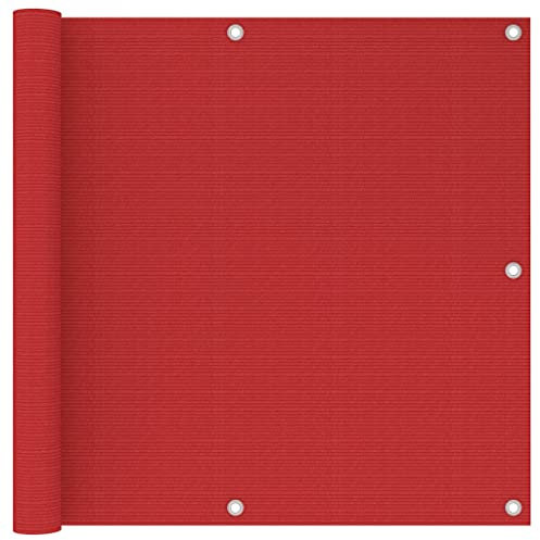 BOWEKAM Home & Garden-Balcony Paravent rot 90x300cm HDPE-Möbelwahl
