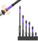 6PCS Anti Slip Screwdriver Bits, Magnetic Screwdriver Bits, Magnetic Drill Bits, Strong Magnetic Bit Ph2 Long Impact Driver Bits Screwdriver for Power Screwdriver Impact Drill (Purple)