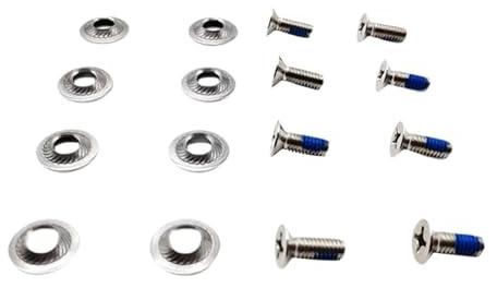 BEALIFE Tornillo de Cabeza avellanada para fijación de Snowboard. Incluye 8 Tornillos M6 fiables. Diseñado para Accesorios de esquí, Fijaciones de