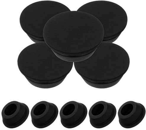 Hohopeti Lot de 10 Bouchons de Vidange en Caoutchouc 20 Mm pour Climatiseur, Bouchons de Drainage D’unité Extérieure, Étanches, Résistants pour Évacuation Condensat Pompe à Chaleur,