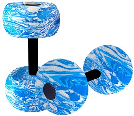 Bilanciere d'acqua per piscina | Attrezzature per esercizi acquatici in schiuma leggera | Set di 2 manubri acquatici per adulti ragazze ragazzi allenamento nuoto all'aperto sport palestra casa