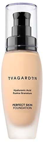 EVAGARDEN Perfect Skin Foundation - Soft Texture Ensures Excellent Coverage and Natural Finish - Visibly Reduces Signs of Aging - Smooth and Moisturizes Your Epidermis - 232 Ivory Cream - 1.01 oz