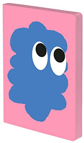 Nuuna Notizbuch A5+ | Graphic L - Sweet Joe | 3,5 mm Punktraster | 256 nummerierte Seiten | 120 g Premium-Papier | Leder rosé | nachhaltig produziert in Deutschland