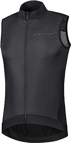 SHIMANO Unisex S-phyre Windweste Weste, Schwarz, S