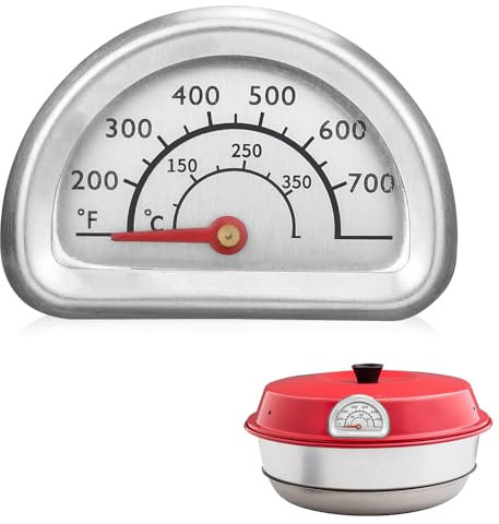 mizikuu Thermomètre pour four, Thermomètre en Acier Inoxydable Barbecue pour BBQ Thermometre de Cuisson et Cuisine Avec Affichage De La Température 0 °C à 350 °C Compatible Avec Le Four Omnia