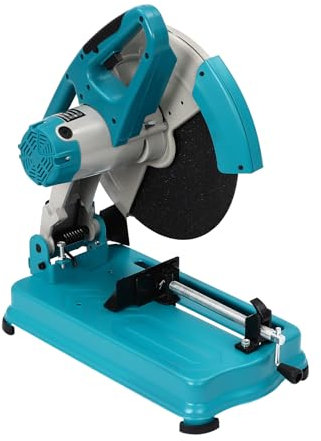 2800W 14'' Sierra de Metal, Cortadora de Metal de Inclinación 0-45 °, Sierra Tronzadora Eléctrica para Madera, Aluminio y Acero