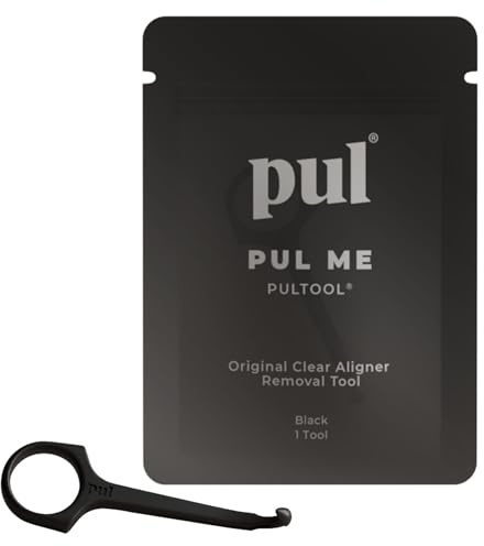 PUL Riktningsborttagningsverktyg - svart säker och hygienisk krok för invisalign och hållare mjuk design BPA-fri för daglig användning 1-pack