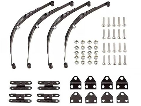 4Pcs for 1/10 Rock Crawler Hard Leaf Spring Suspension Stainless Steel Bar for F350 D90 RC4WD Tamiya Axial Truck