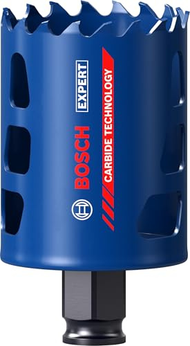Bosch 1x EXPERT Multi Material Power Change Plus-hålsåg (för Trä med metall, Tegel, Ø 57 mm, Professional Tillbehör Borr)