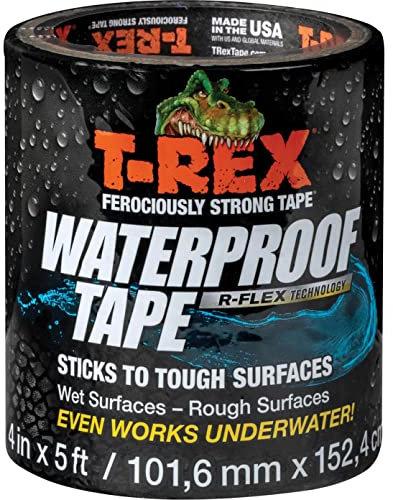 T-Rex-Klebeband, wasserdicht, 100 mm, 1,5 m, Schwarz