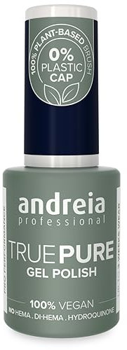 Andreia Professional Hema and TPO Free Gel Polish - TRUE PURE 21 Free and 100% Vegan for Sensitive Nails - UV LED Soak Off Gel Nail Varnish - Colour T45 Midnight Blue 10.5ml