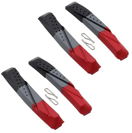 P4B | 2 Paar Ersatzbeläge für Cartridge Bremsschuhe Airflow 1 | Für V-Brake Bremssysteme | Selbstreinigend und optimal bei Nässe Dank Profil im Airflow-Design | Allwetterbremsschuh