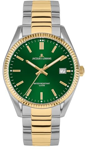 JACQUES LEMANS Damen-Uhren Analog Quarz One Size, Bicolor 32027259