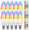 ChangM LED Lampe E14 RGBW 2700K 10er Set LED Farbwechsel Birne 5 Watt (ersetzt 40W), Dimmbar Farben Glühbirne, Farbwechsel Glühbirne mit Fernbedienung | RGB und warmweiss 2700K