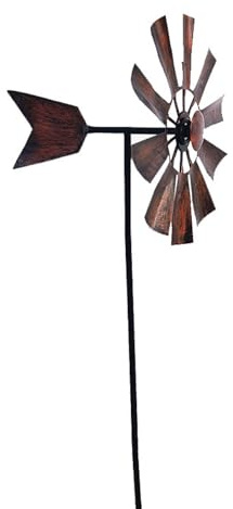 BinaryABC Metal Windmill for Yard Garden – Outdoor Wind Spinner Decor