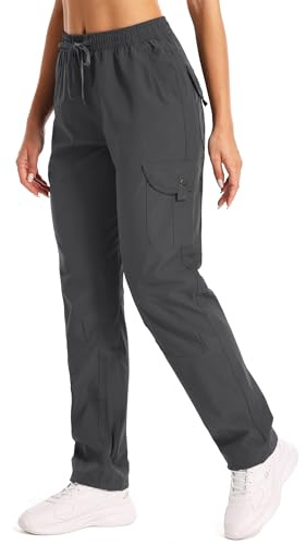 Jogwits Pantalon Cargo Femme Randonnée Respirant Léger Séchage Rapide Trekking Golf Outdoor Anti-UV Chasse Fonctionnel