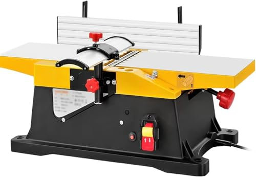 HNBYLMM Raboteuse d'établi multifonctionnelle de 1800 W, raboteuse d'établi Robuste de 12 000 TR/Min, Profondeur de Coupe réglable de 0 à 3 mm, pour la Coupe du Bois