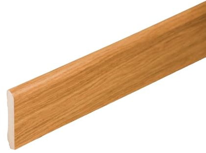 Plinthe MDF 2 m - Chêne Français - Lot de 5-80 x 14 mm, Lot de 5