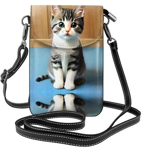 QAZWZML Cartera pequeña cruzada para teléfono con tapa abatible, perfecta para ir de compras, viajes y uso diario.