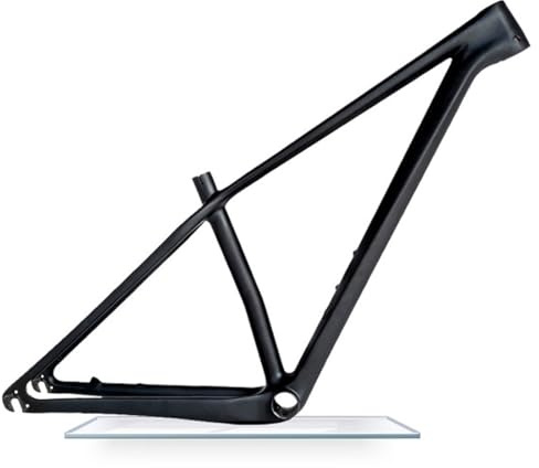 HIMALO Hardtail MTB Frame 27.5/29er Carbon Fibre Mountain Bike Frame XC 15/17/19'' Disc Brake Quick Release 135mm Internal Routing，Matte Black(15'' Black)