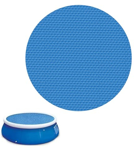 WMYYLX Pellicola solare per piscina, diametro 240 cm, rotonda, termoisolante, tagliabile, pellicola a nido d'ape, galleggiante per piscina (diametro 240 cm, rotondo)