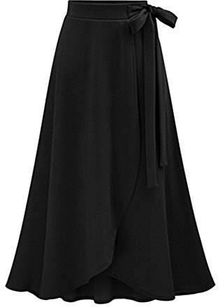 Gonna A Portafoglio Donne Elegante A Vita Alta Gonne Lunghe Irregolare
