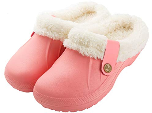 CELANDA Pantofole Invernali Donna Uomo Zoccoli e Sabot Unisex Ciabatte da casa Impermeabile Antiscivolo Scarpe da Giardino All'aperto/Interno,GR.35-47
