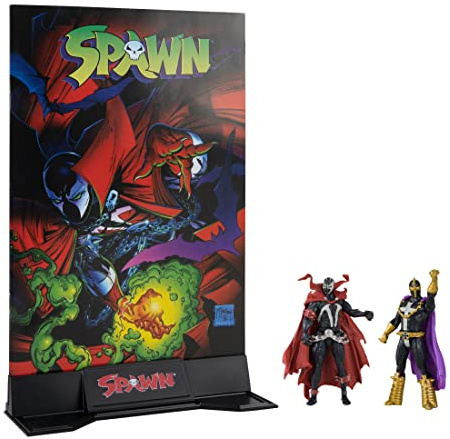McFarlane Toys - Punchers de página Spawn 2 unidades de figuras de acción de 3 pulgadas con cómic
